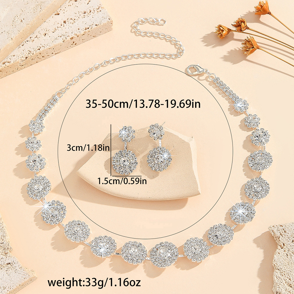 2-piece crystal jewelry set#TL00342