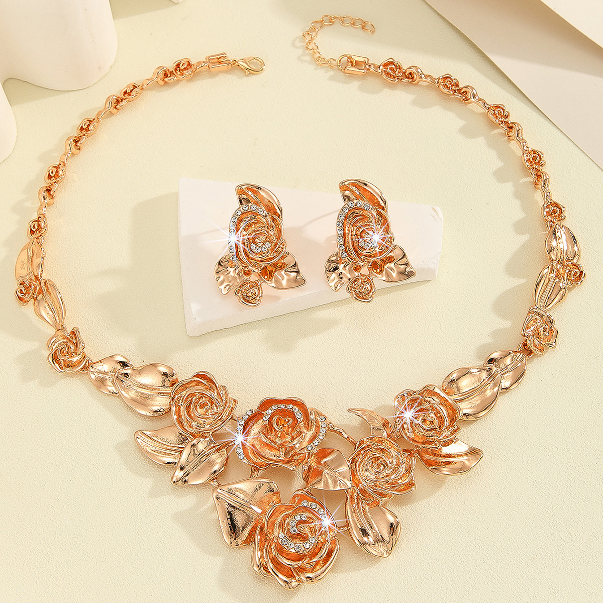 2-piece crystal jewelry set#TL4247