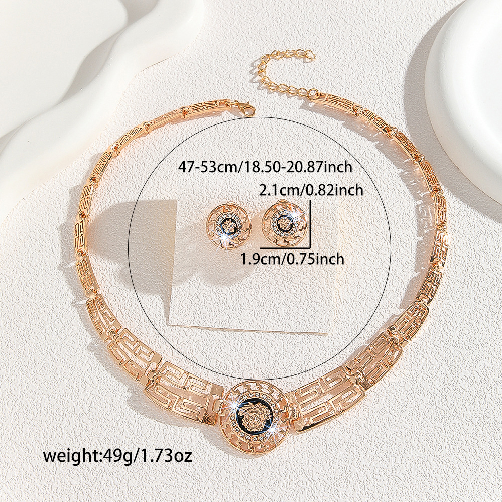 2-piece crystal jewelry set#TL4002