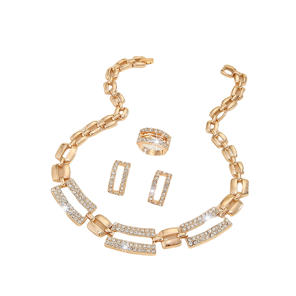 2-piece crystal jewelry set#TL4088