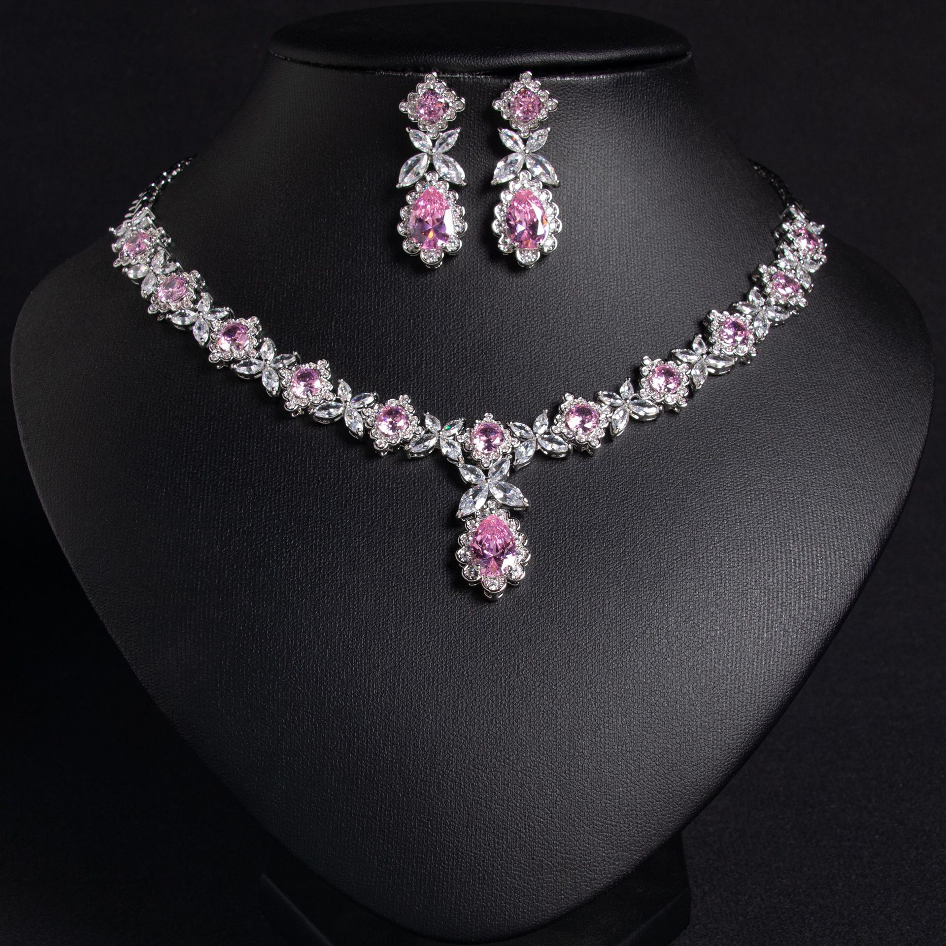 Elegant necklace and earrings for special occasions