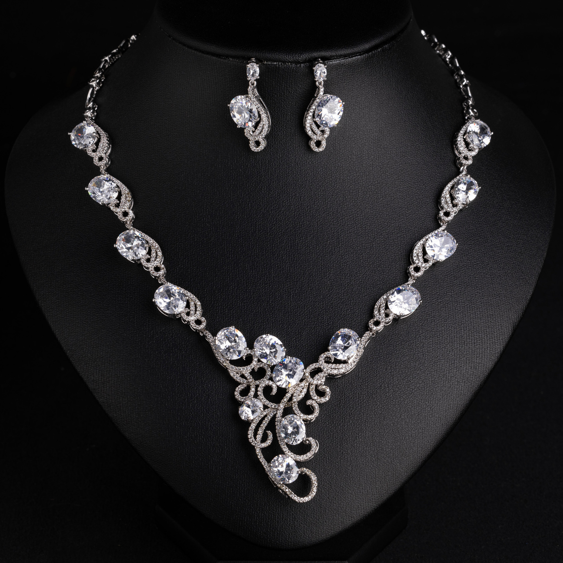 Zircon jewelry set#LYTJ29235