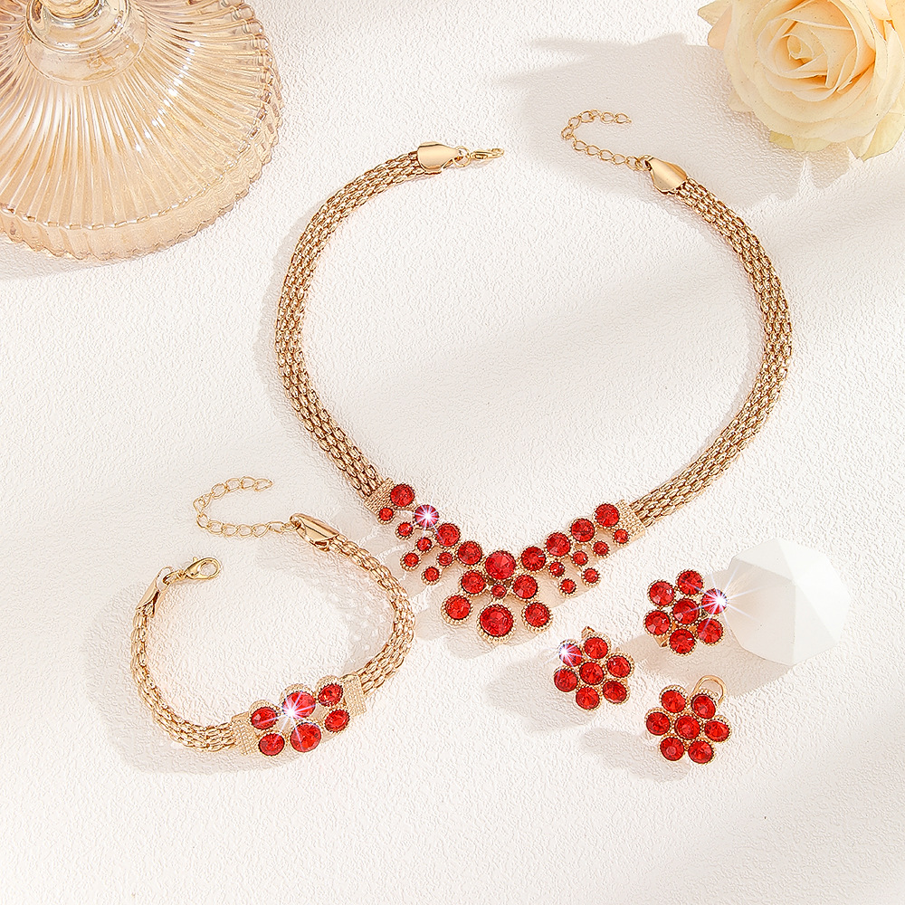 2-piece crystal jewelry set#TL4215