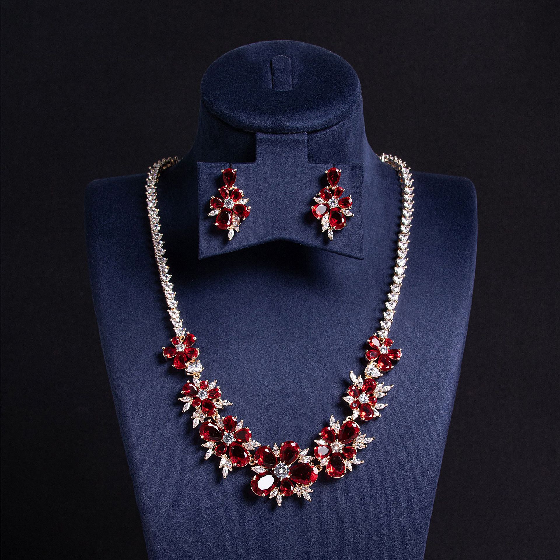 New elegant floral jewelry set