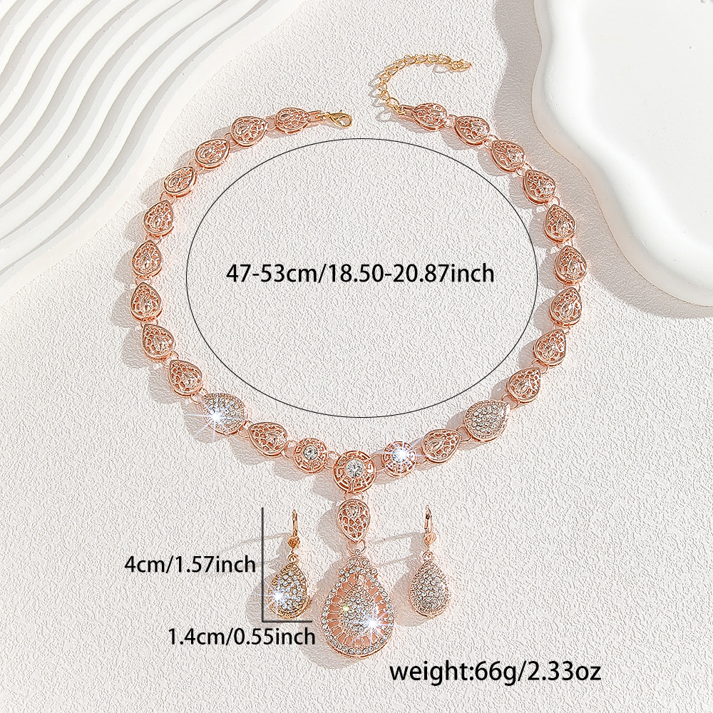 2-piece crystal jewelry set#TL4164
