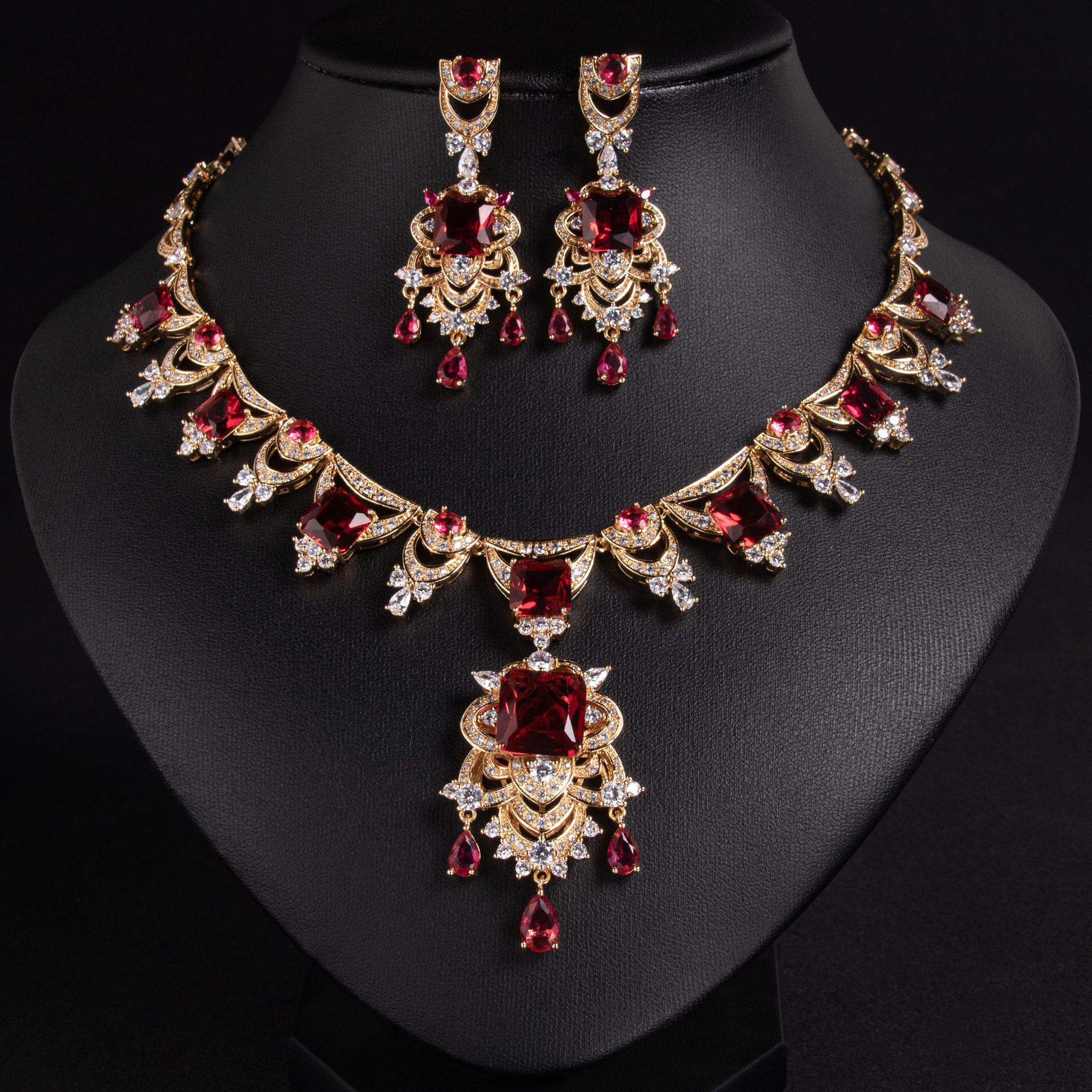 New zircon jewelry sets suitable for weddings