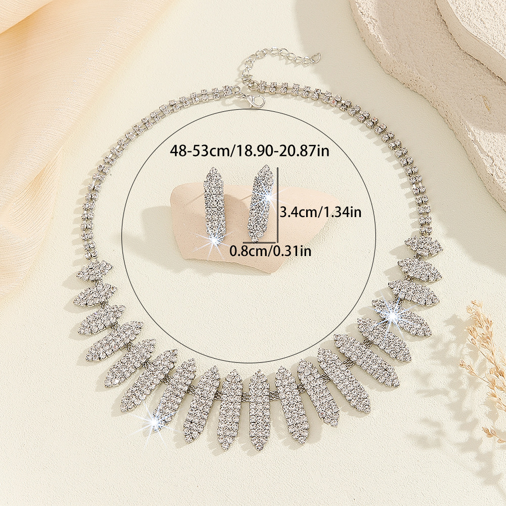 2-piece crystal jewelry set#TL0001