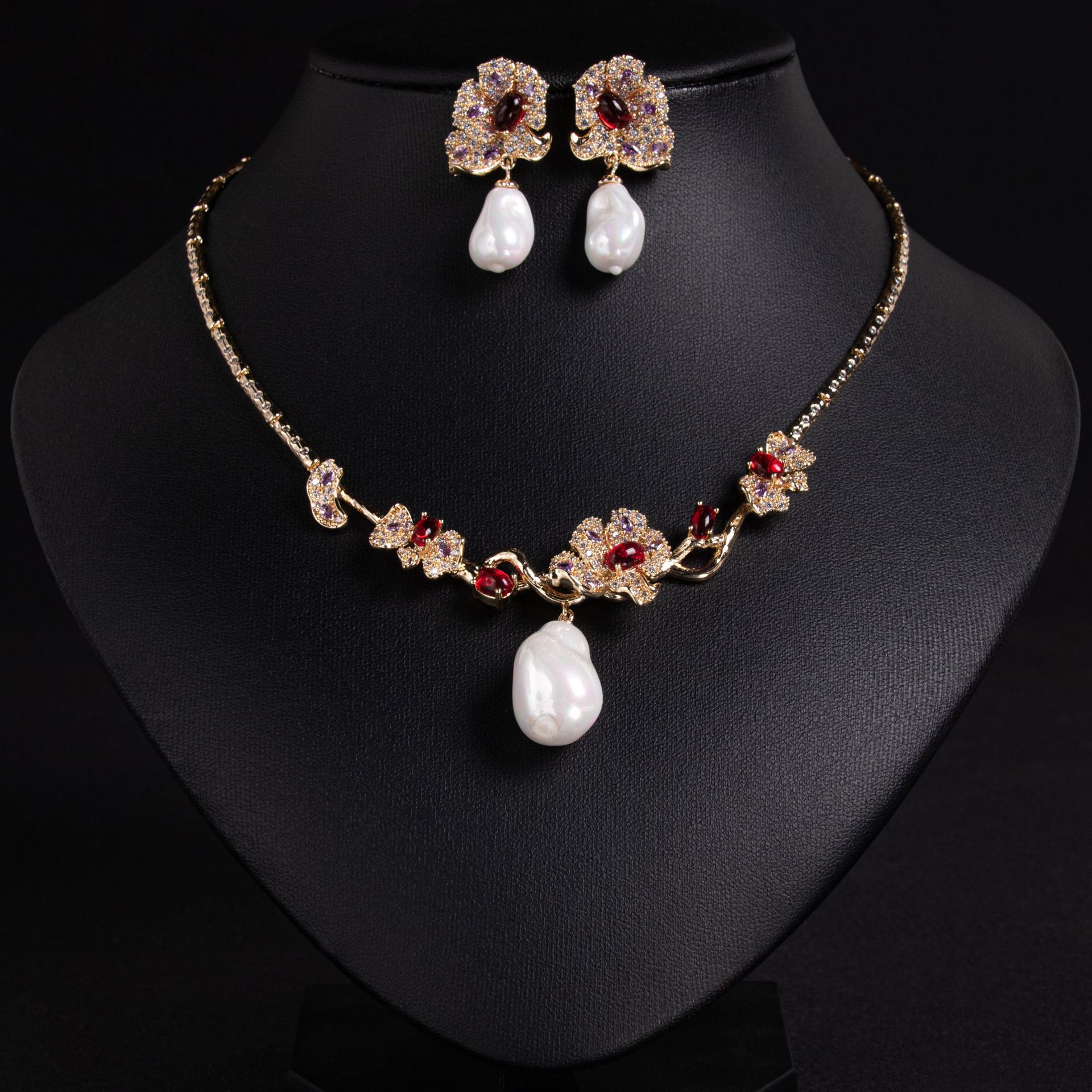 Zircon jewelry set