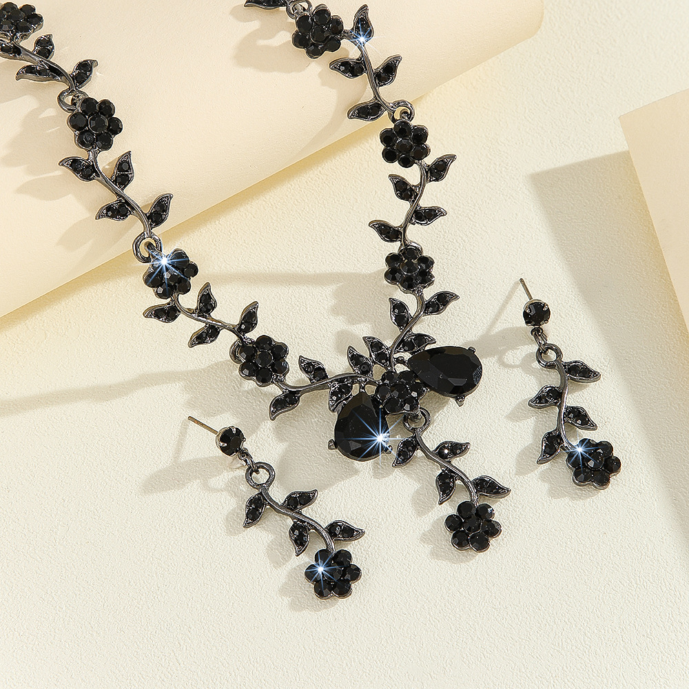 2-piece crystal jewelry set#TL0068