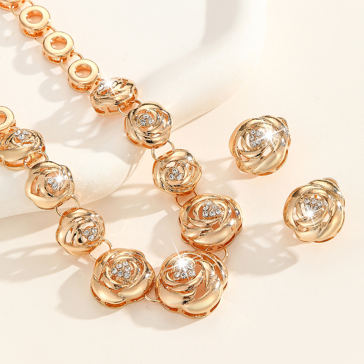 2-piece crystal jewelry set#TL4335