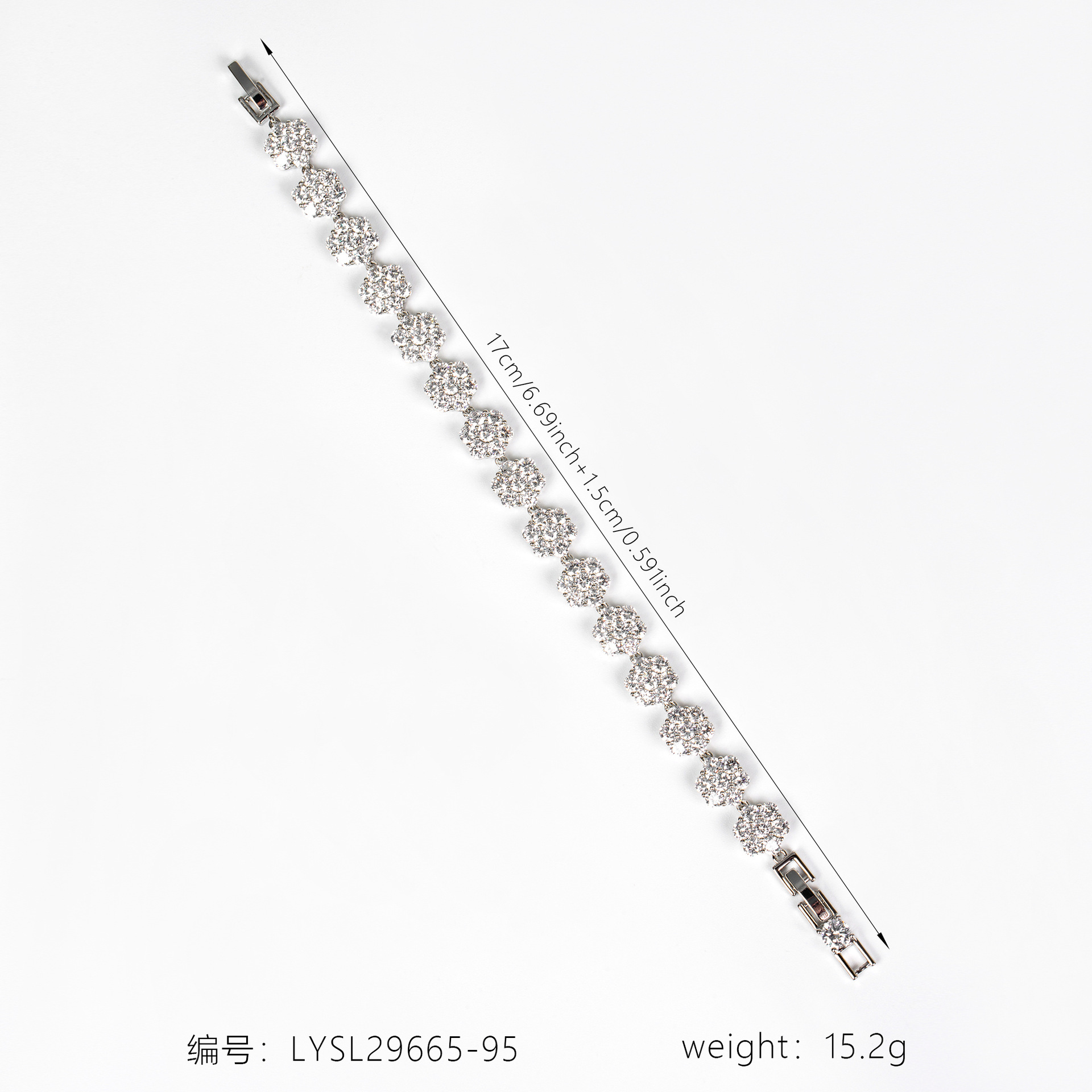 New shiny zircon bracelet