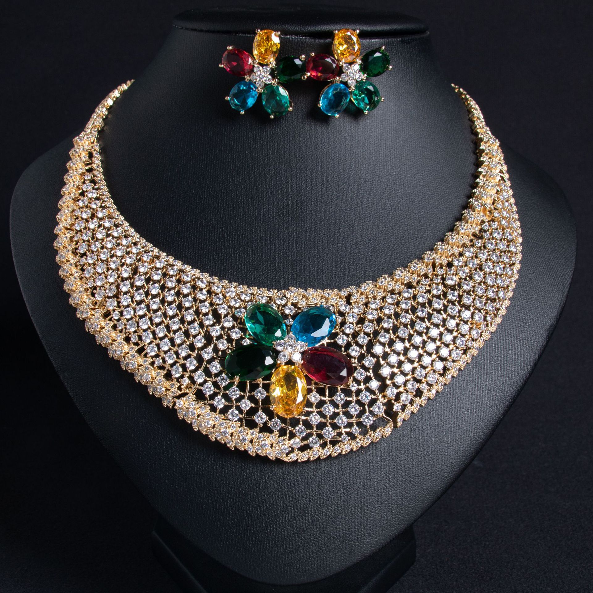 New zircon jewelry sets suitable for weddings