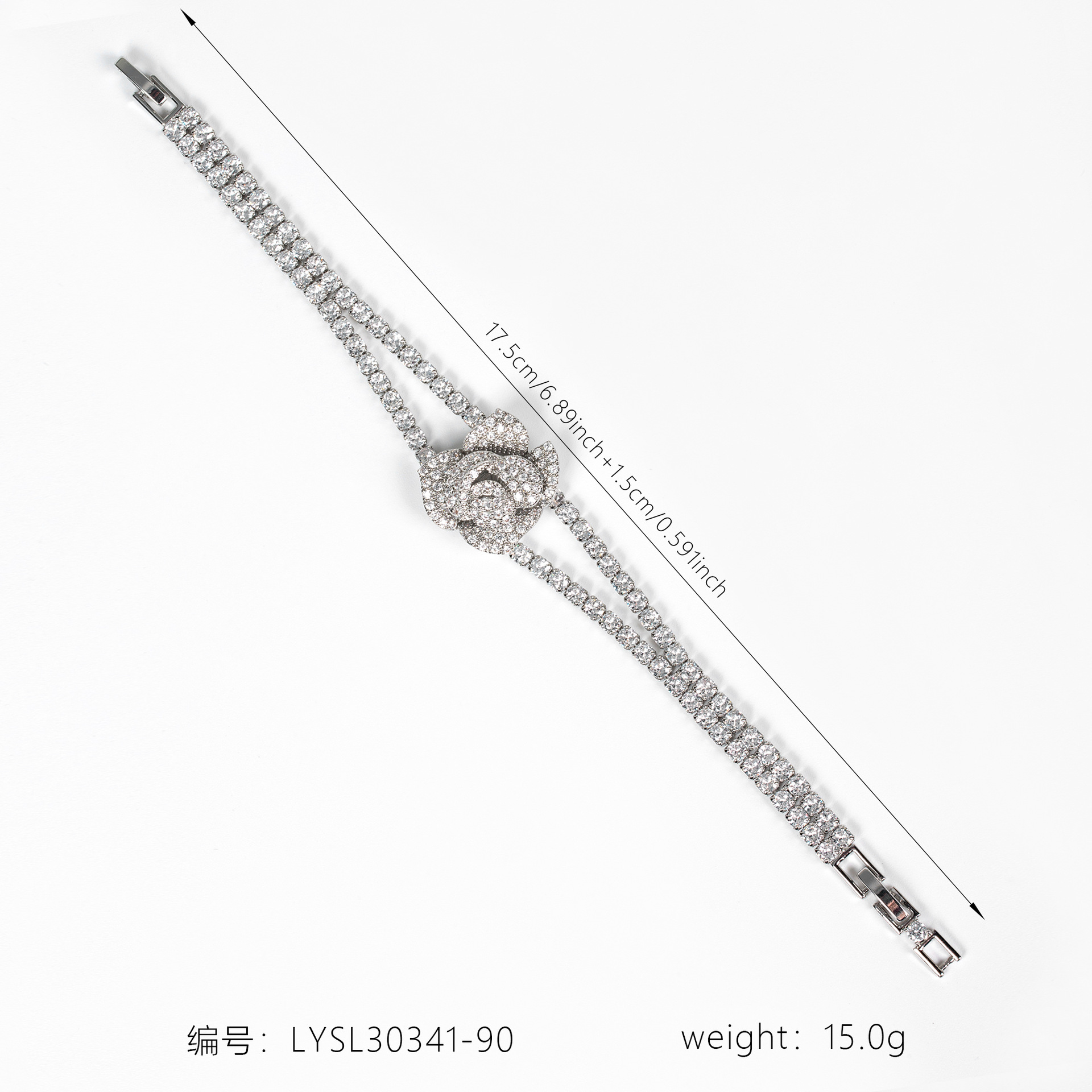 New Rose Zircon Bracelet