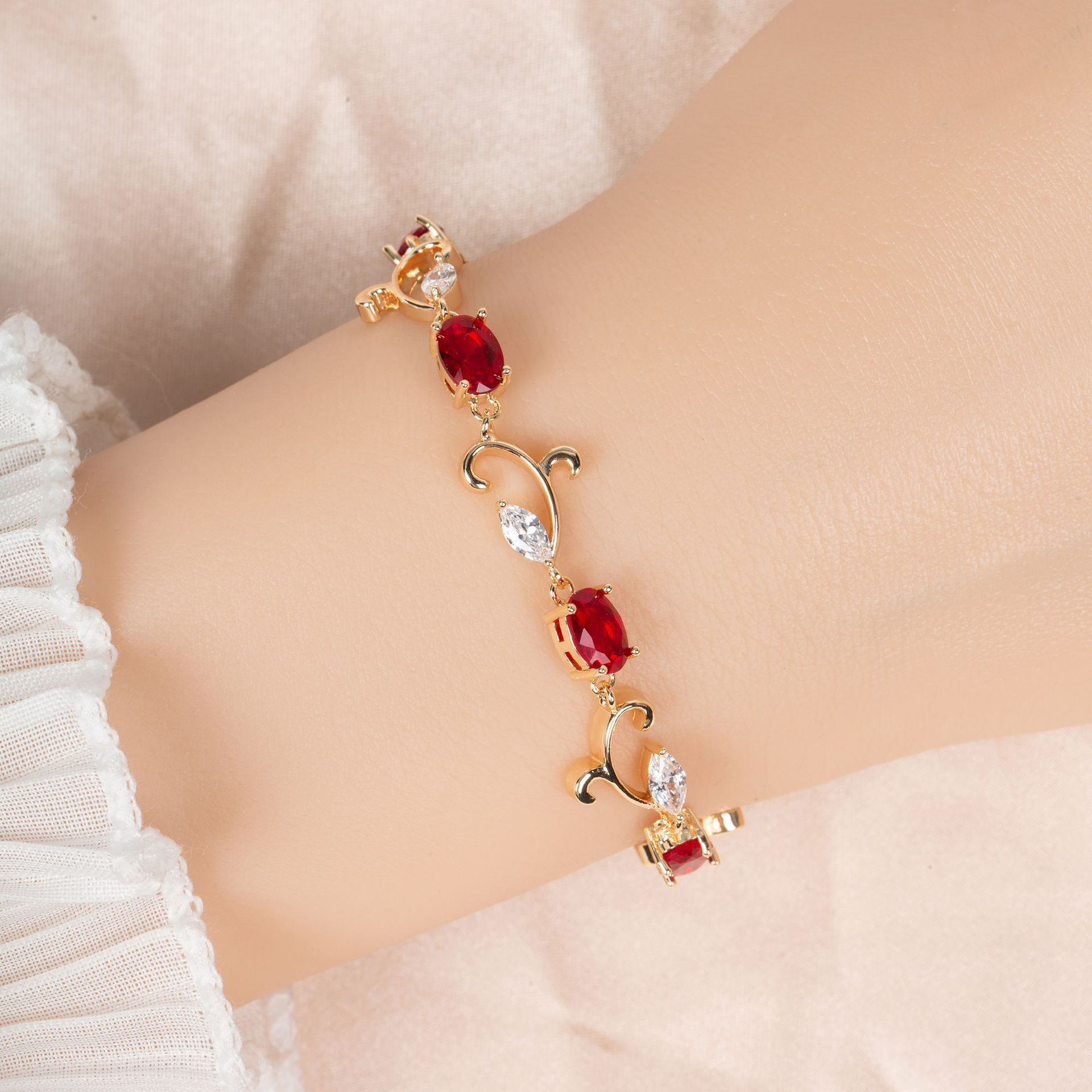 New rattan zircon bracelet