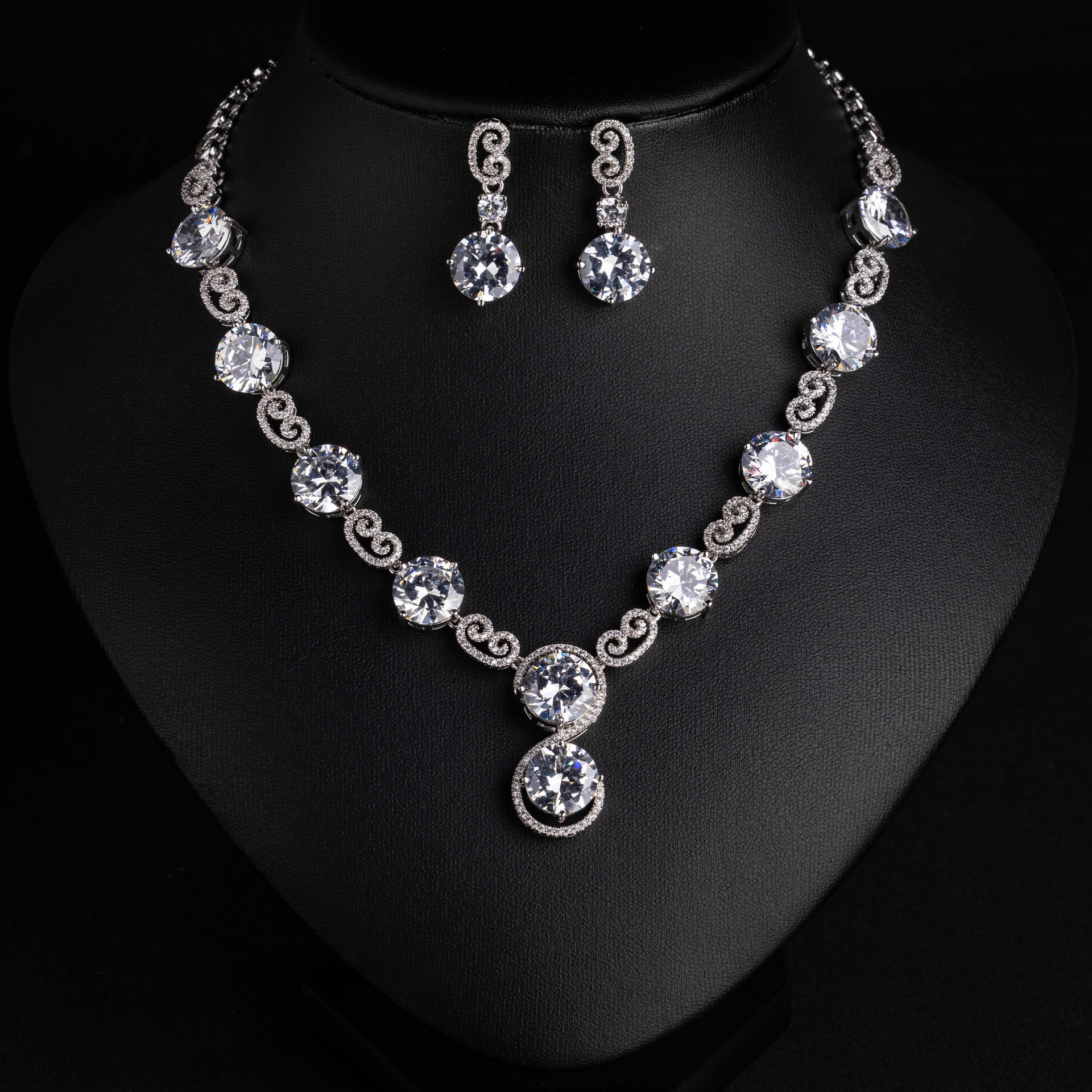 Zircon jewelry set#LYTJ29240