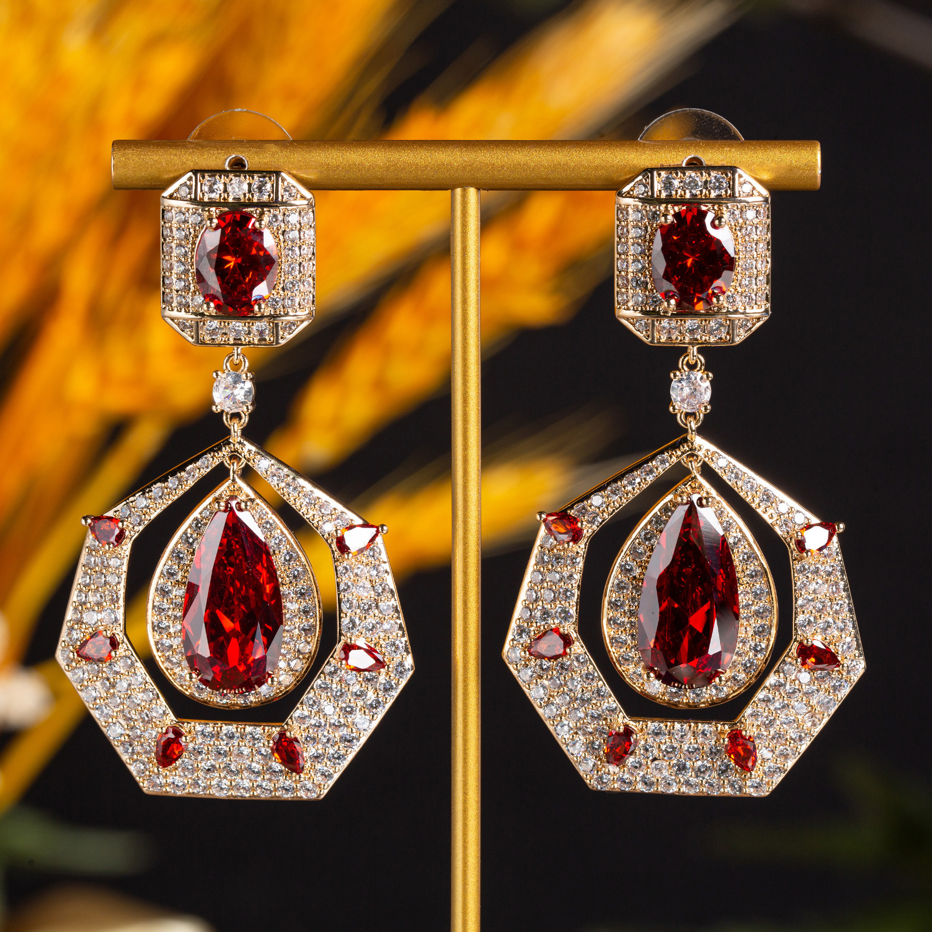 New style zircon earrings suitable for wedding
