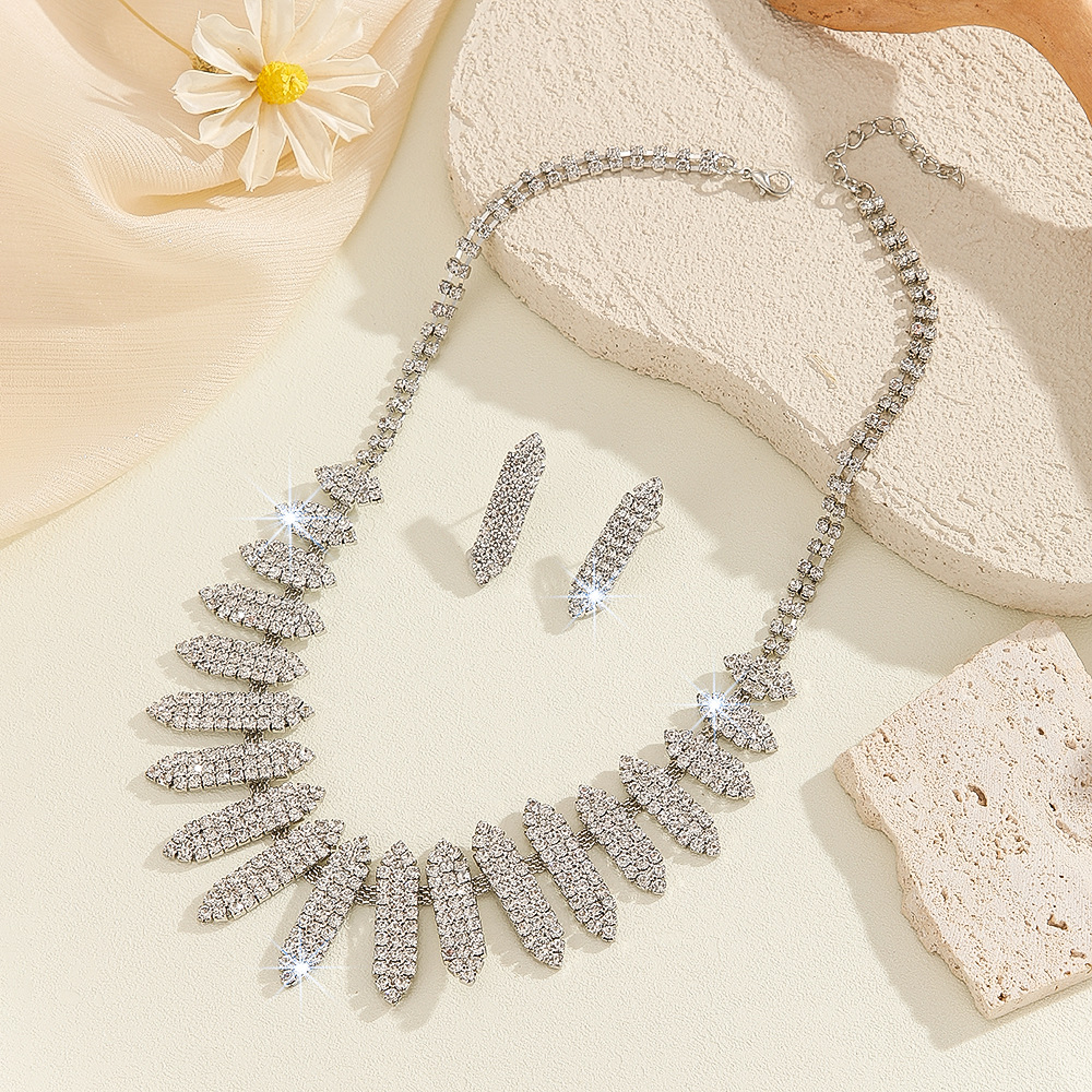 2-piece crystal jewelry set#TL0001