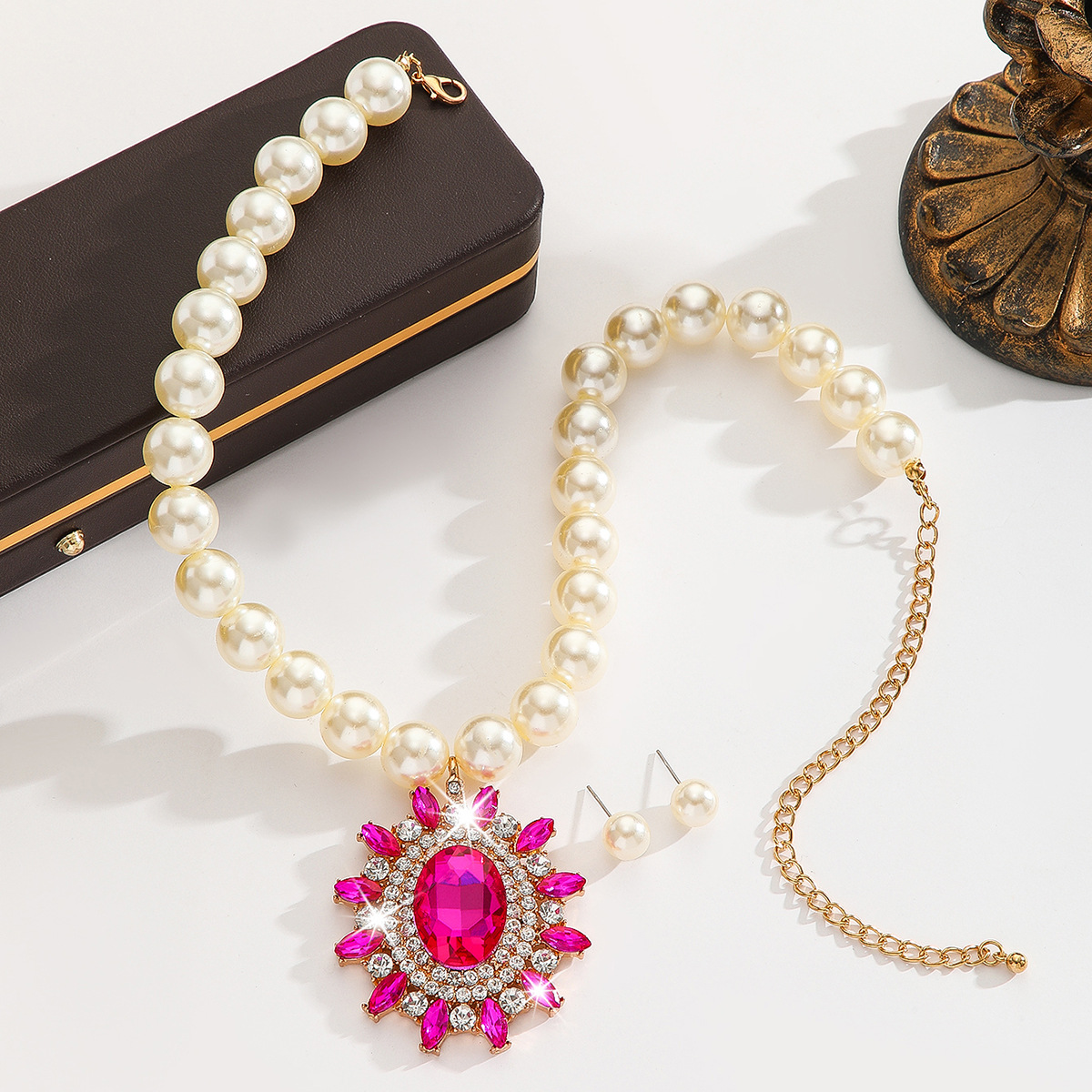 2-piece crystal jewelry set#TL0062