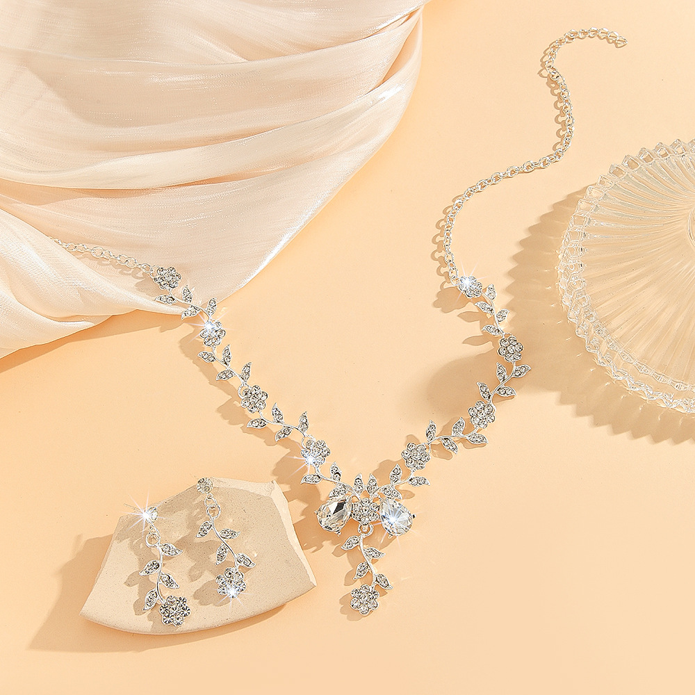 2-piece crystal jewelry set#TL0068