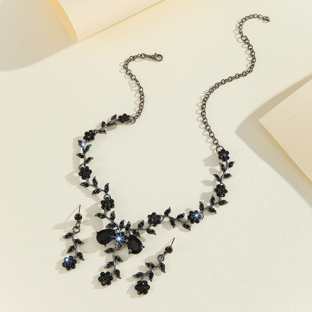 2-piece crystal jewelry set#TL0068