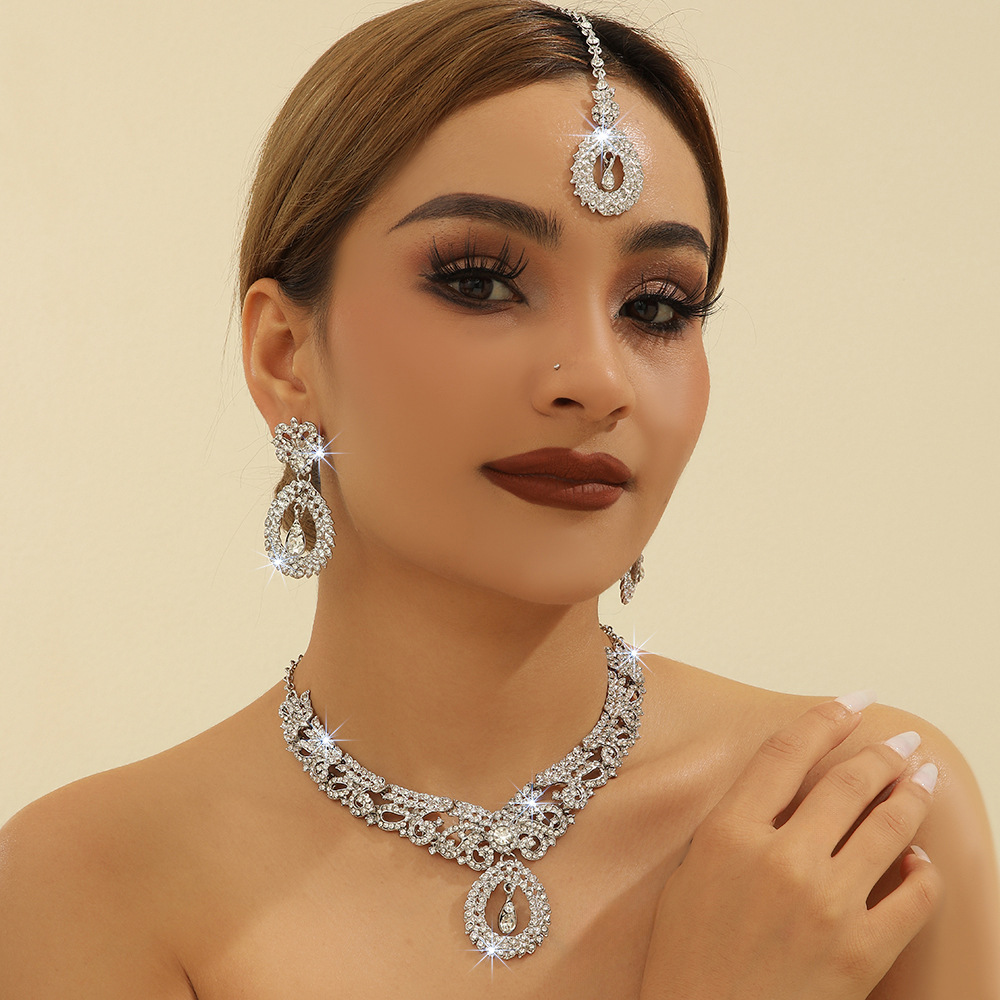 3-piece crystal jewelry set#CN203