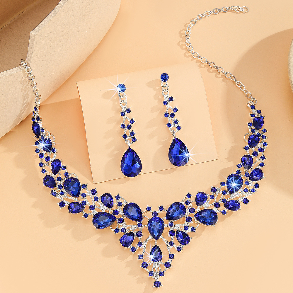 2-piece crystal jewelry set#TL0265