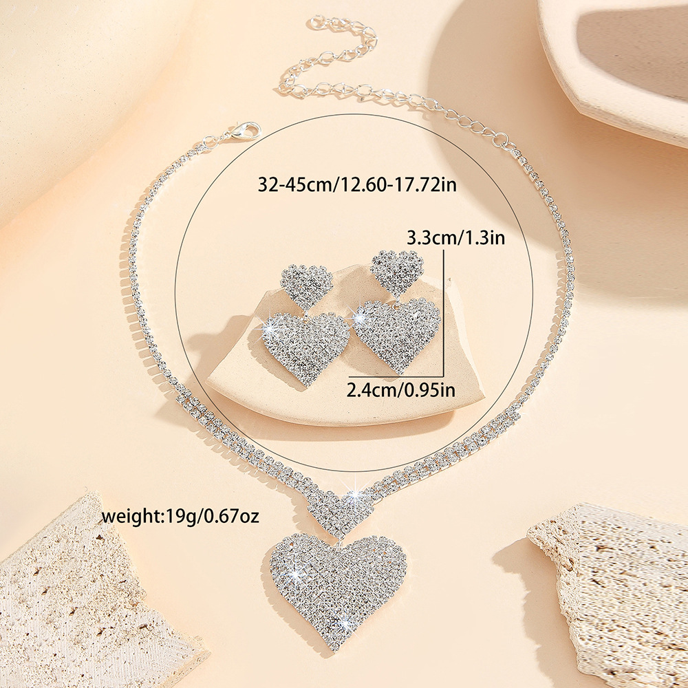 2-piece crystal jewelry set#TL0001