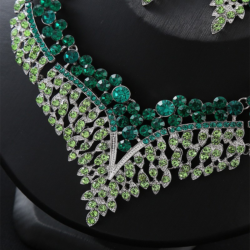 2-piece crystal jewelry set#TL0001