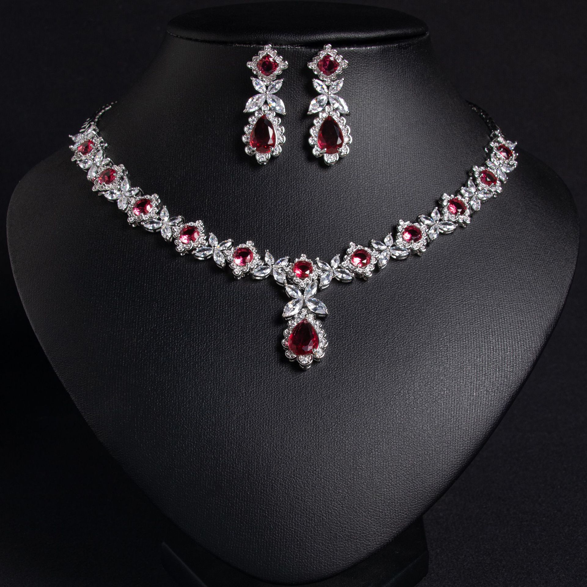 Elegant necklace and earrings for special occasions