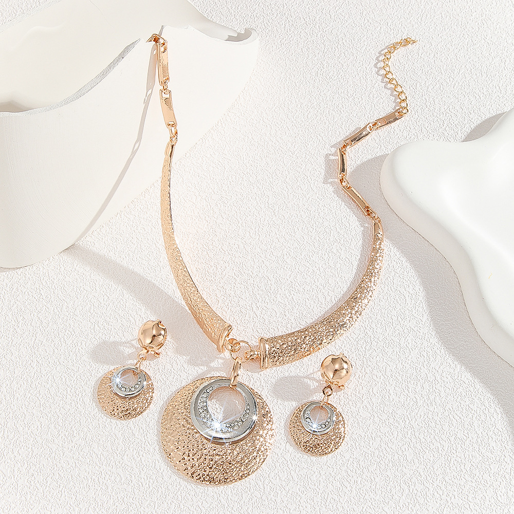 2-piece crystal jewelry set#TL4025