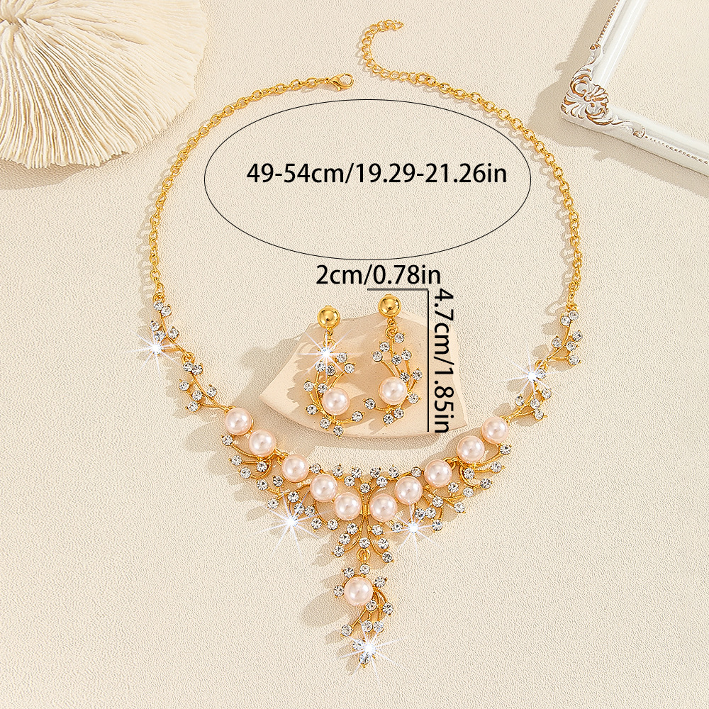 2-piece crystal jewelry set#TL0002