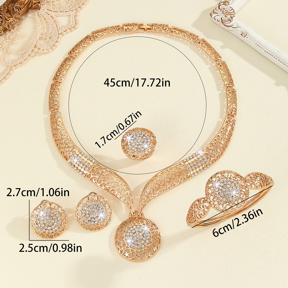 4-piece crystal jewelry set#61154015