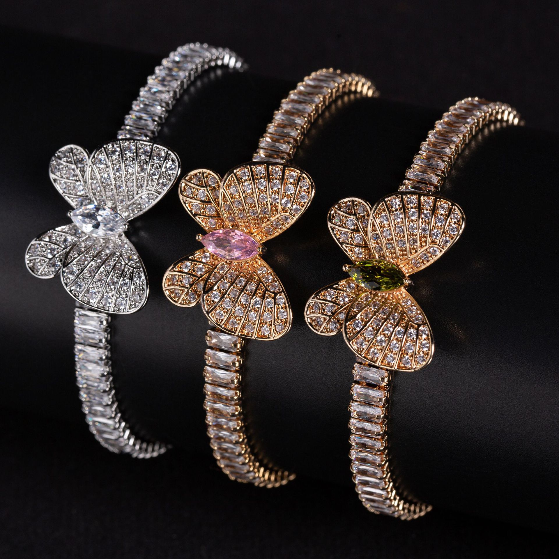 New butterfly zircon bracelet