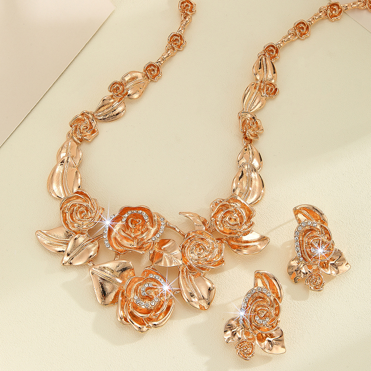 2-piece crystal jewelry set#TL4247