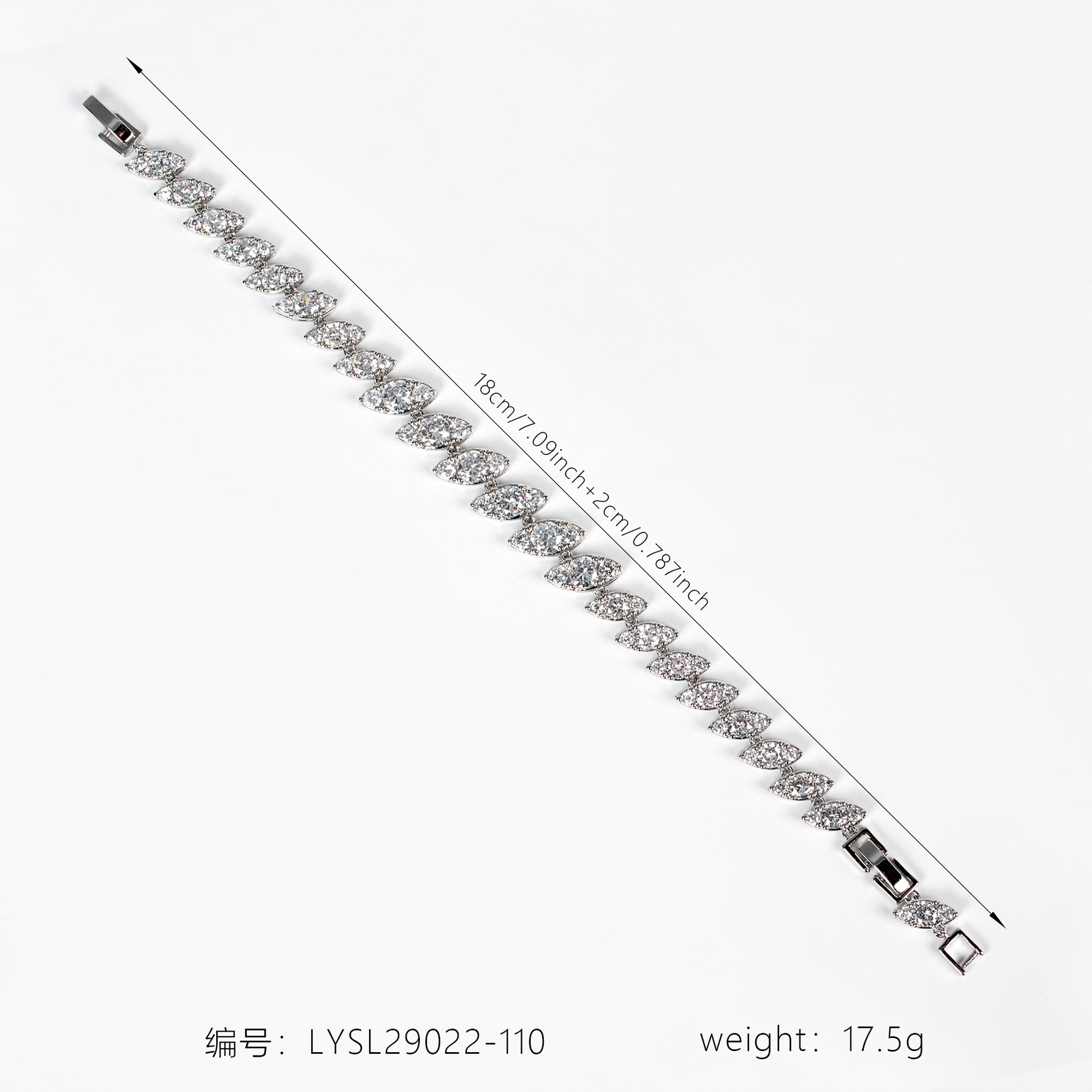 New zircon bracelet suitable for wedding