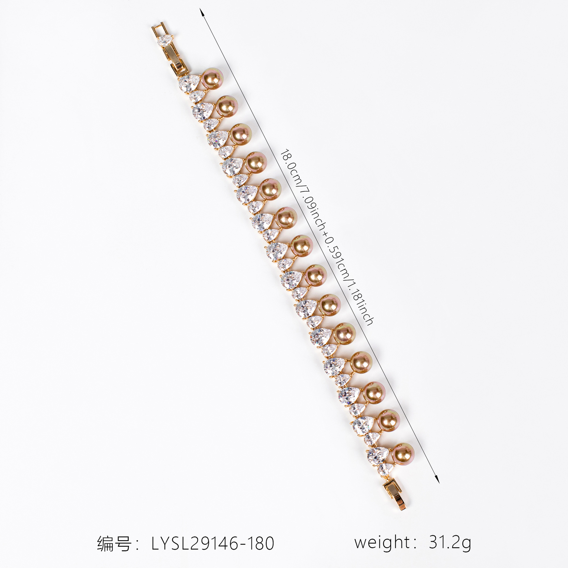 New Pearl Zircon Bracelet