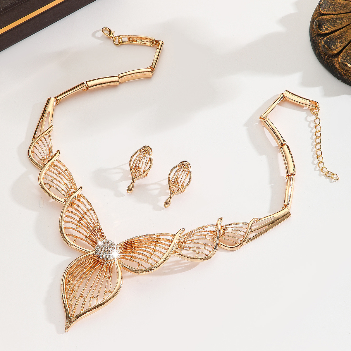 2-piece crystal jewelry set#TL4135