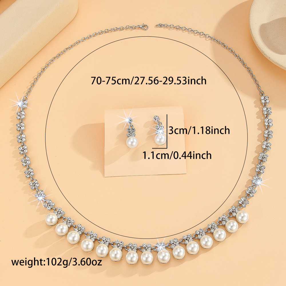 2-piece crystal jewelry set#TL3215
