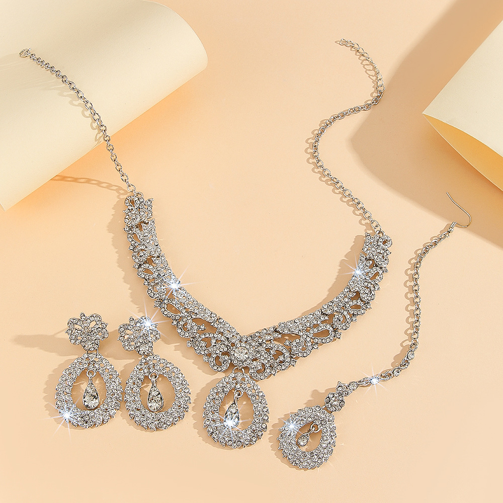 3-piece crystal jewelry set#CN203