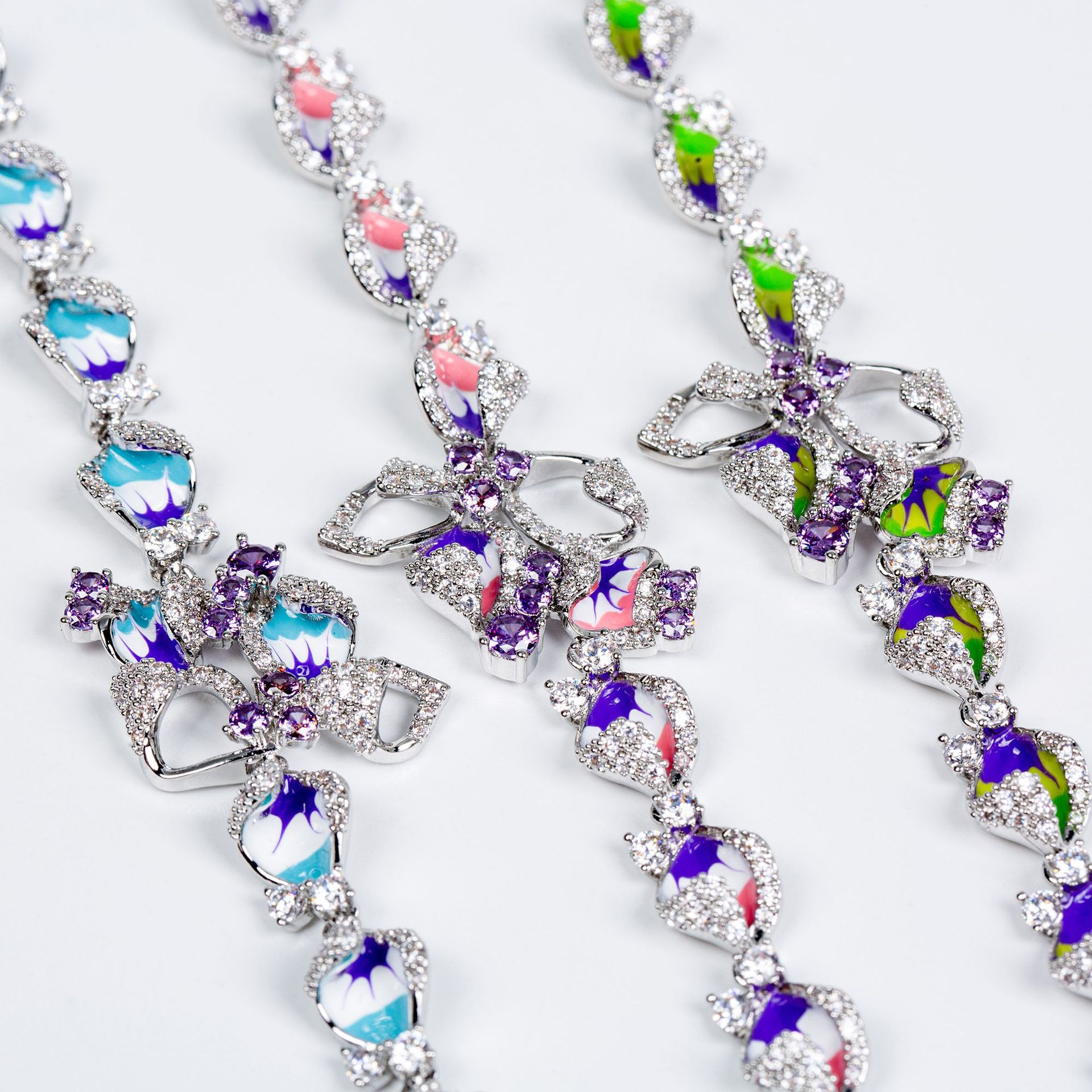 New flower zircon bracelet