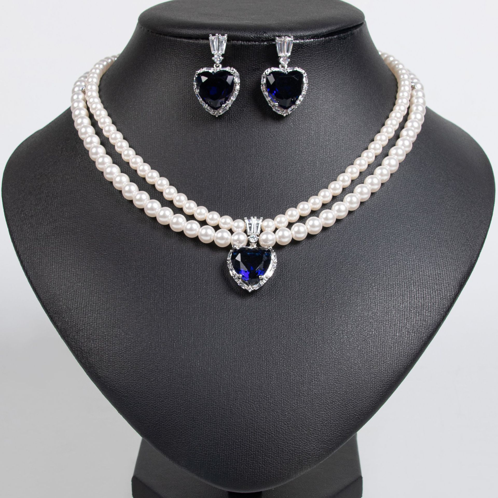 New Pearl Zircon Jewelry Set