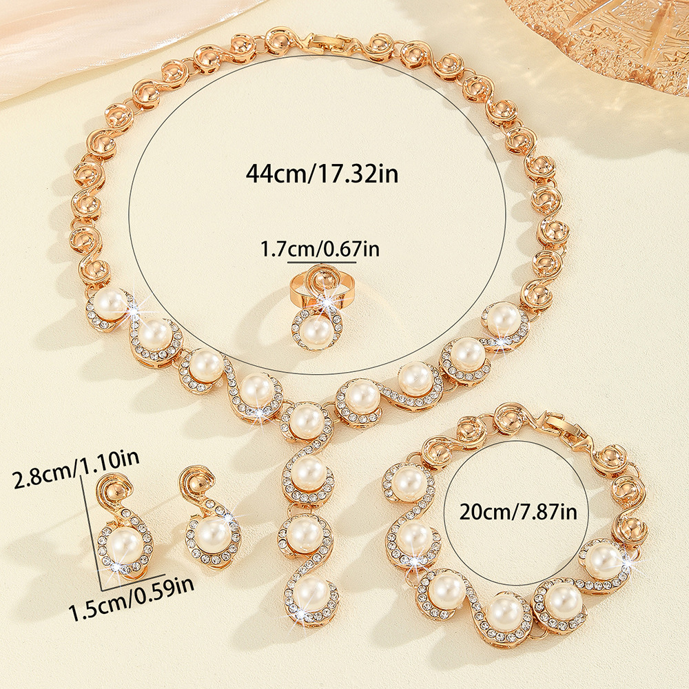 4-piece crystal jewelry set#61154364