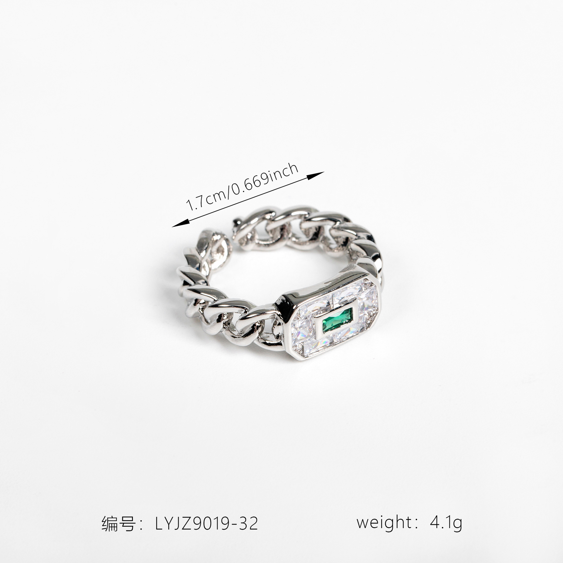 New high quality elegant style zircon ring