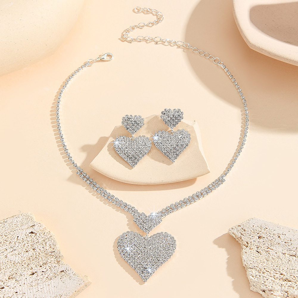 2-piece crystal jewelry set#TL0001