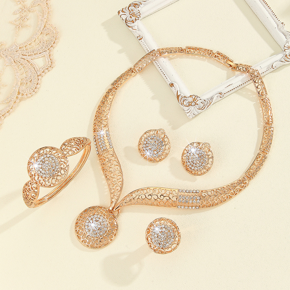 4-piece crystal jewelry set#61154015