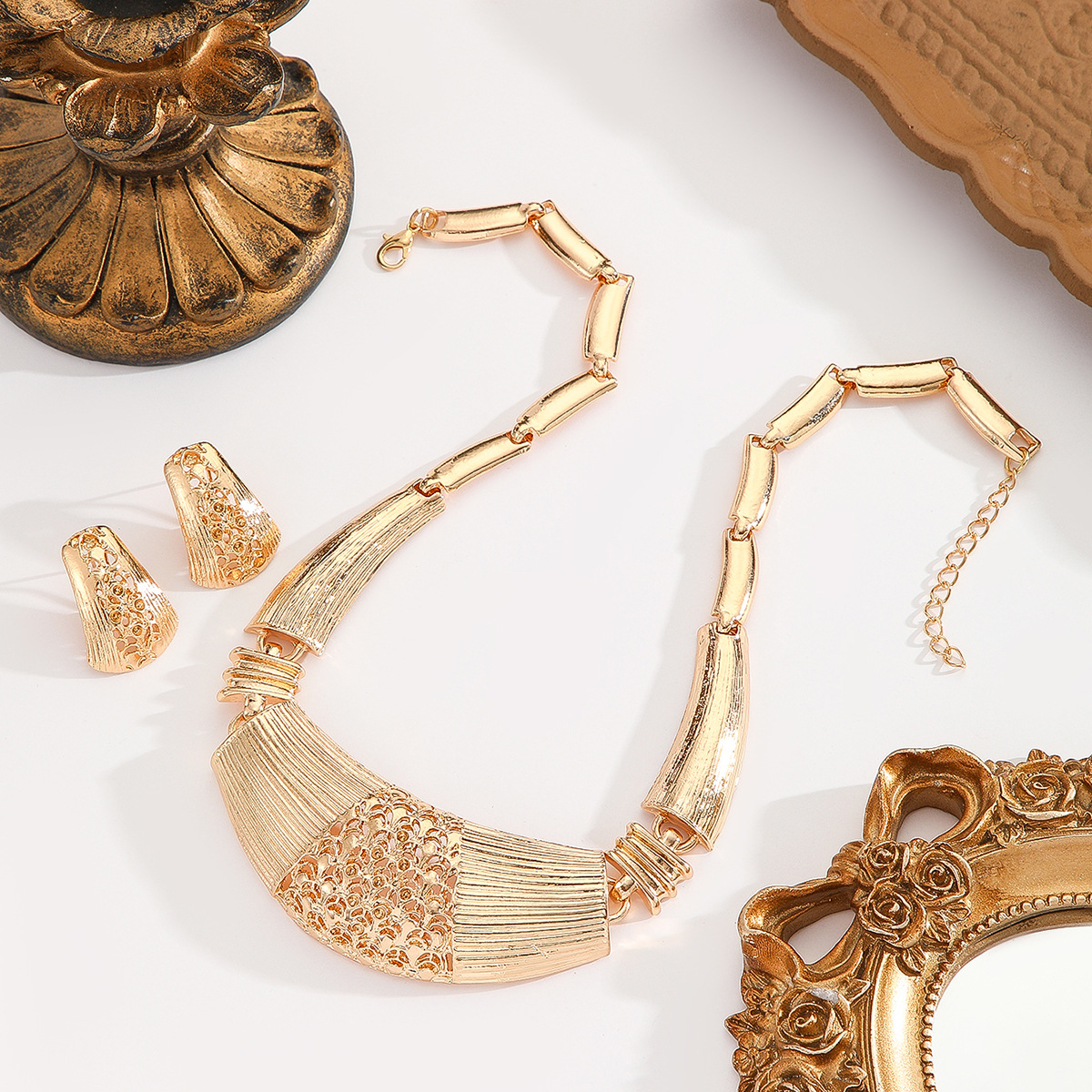 2-piece crystal jewelry set#TL4010