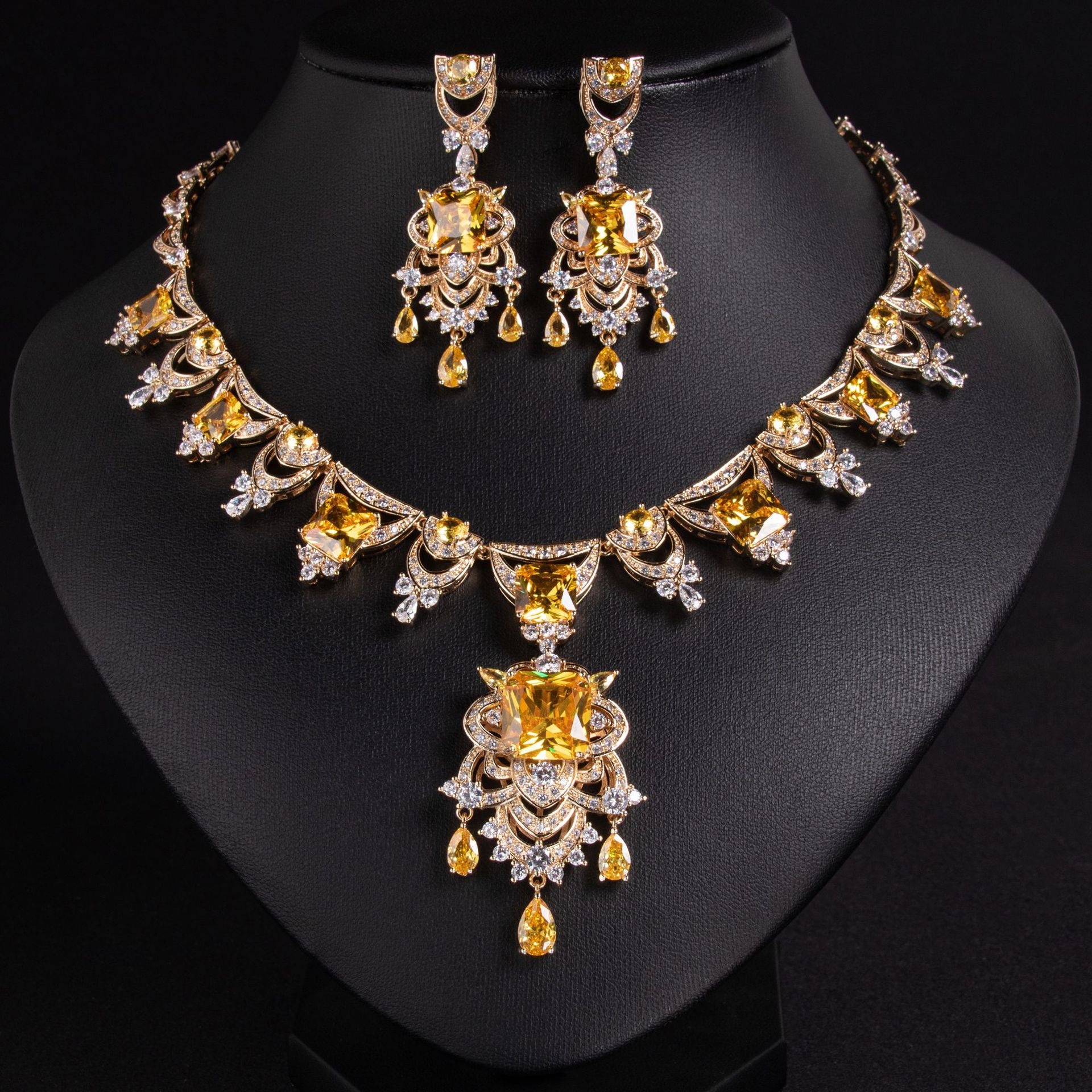 New zircon jewelry sets suitable for weddings