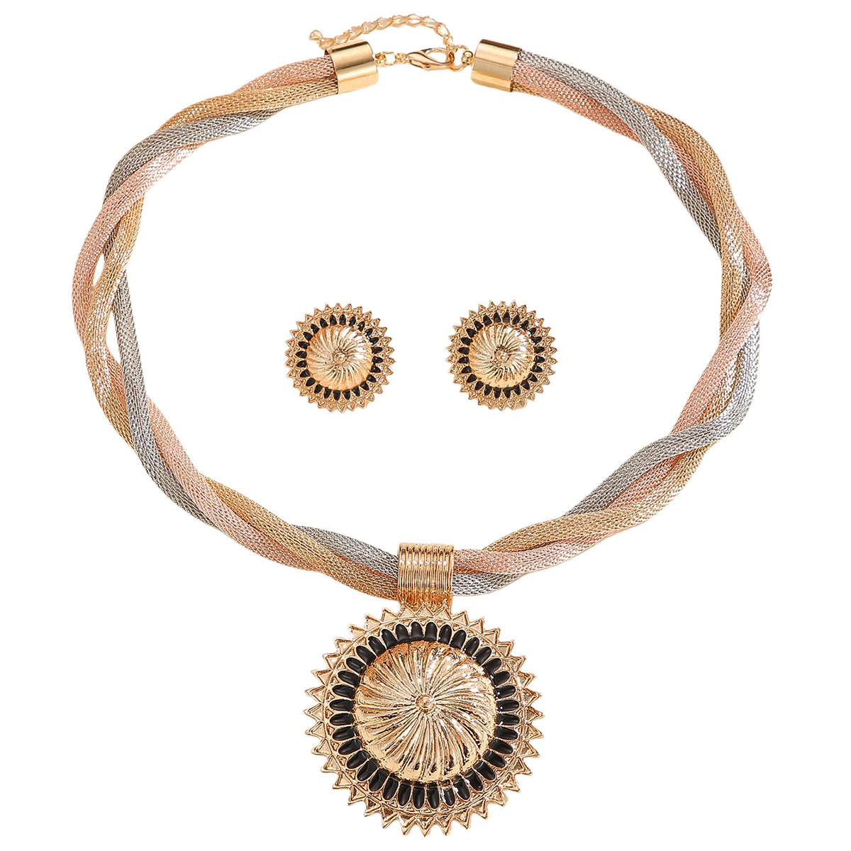 2-piece crystal jewelry set#TL4413