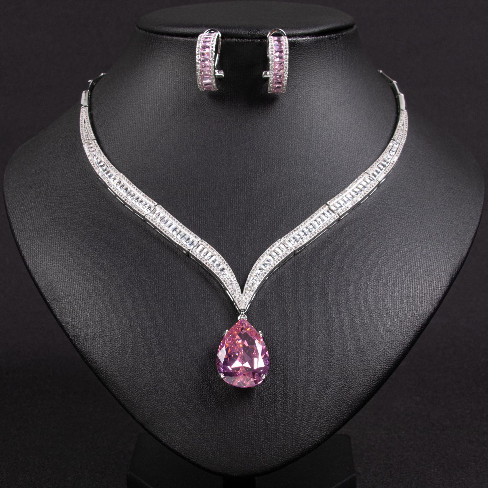 New zircon jewelry sets suitable for weddings