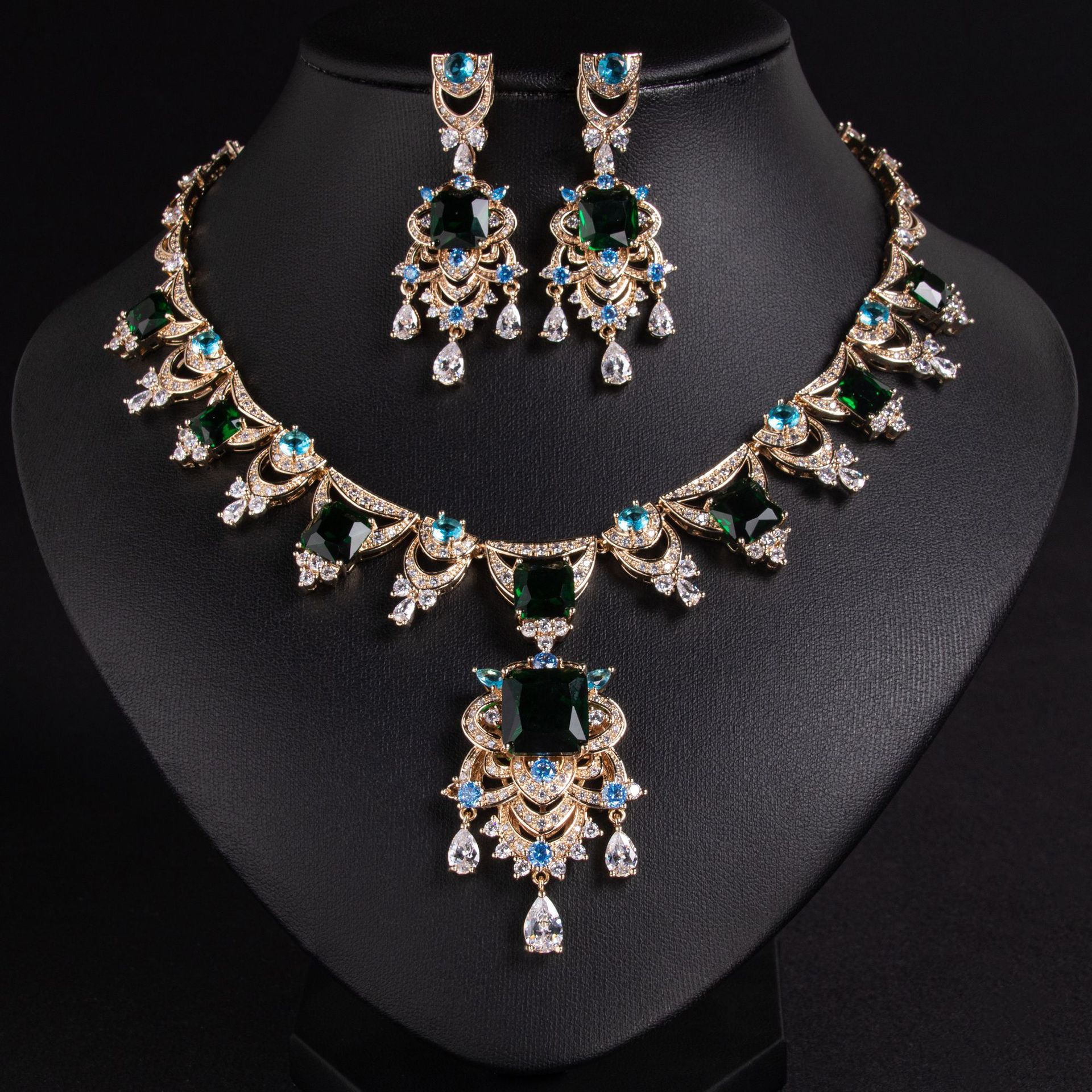 New zircon jewelry sets suitable for weddings